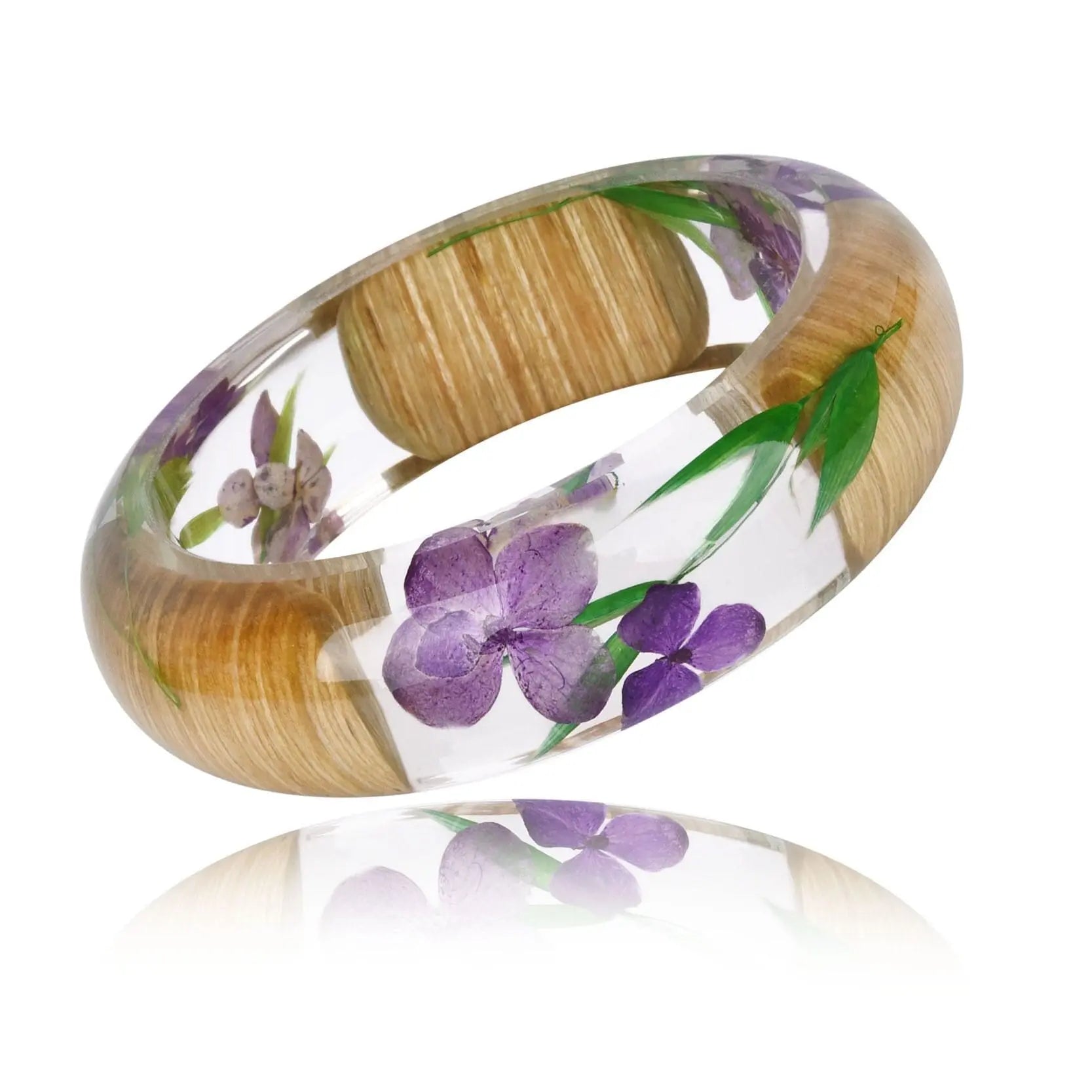 Bracelet Fleur Séchée Violette - Bella lafleuroranger