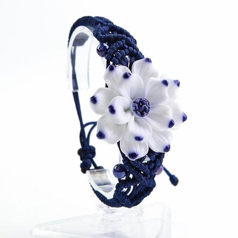Bracelet Fleur Céramique