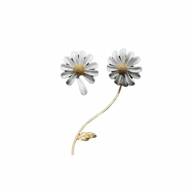 Boucles D’oreilles Fleur Marguerite - Emily lafleuroranger