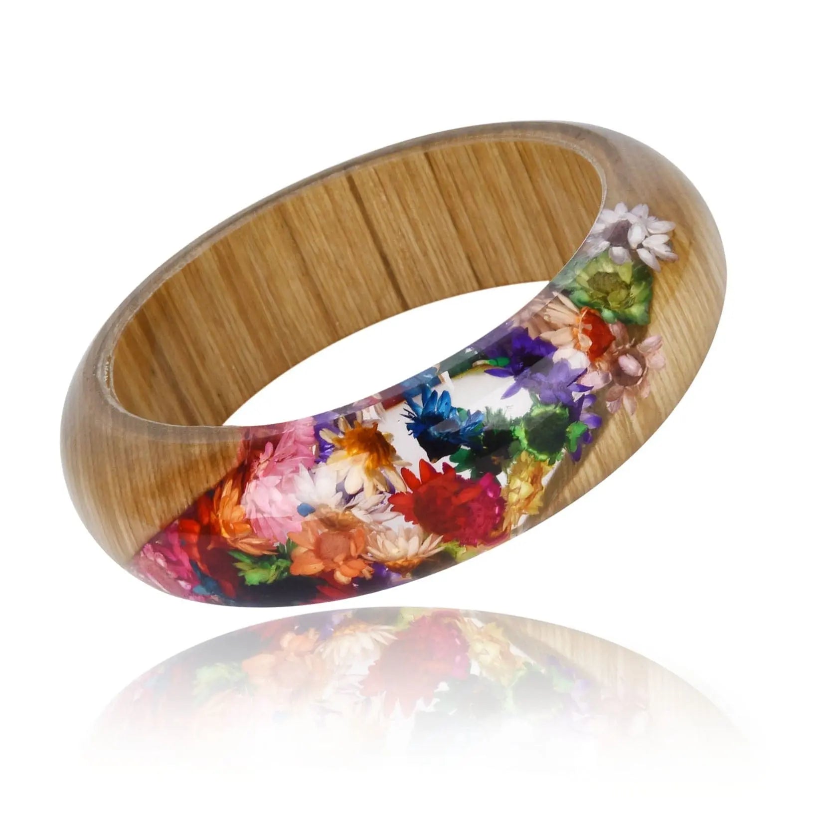 Bracelet Fleur Séchée Multicolore - Elizabeth lafleuroranger