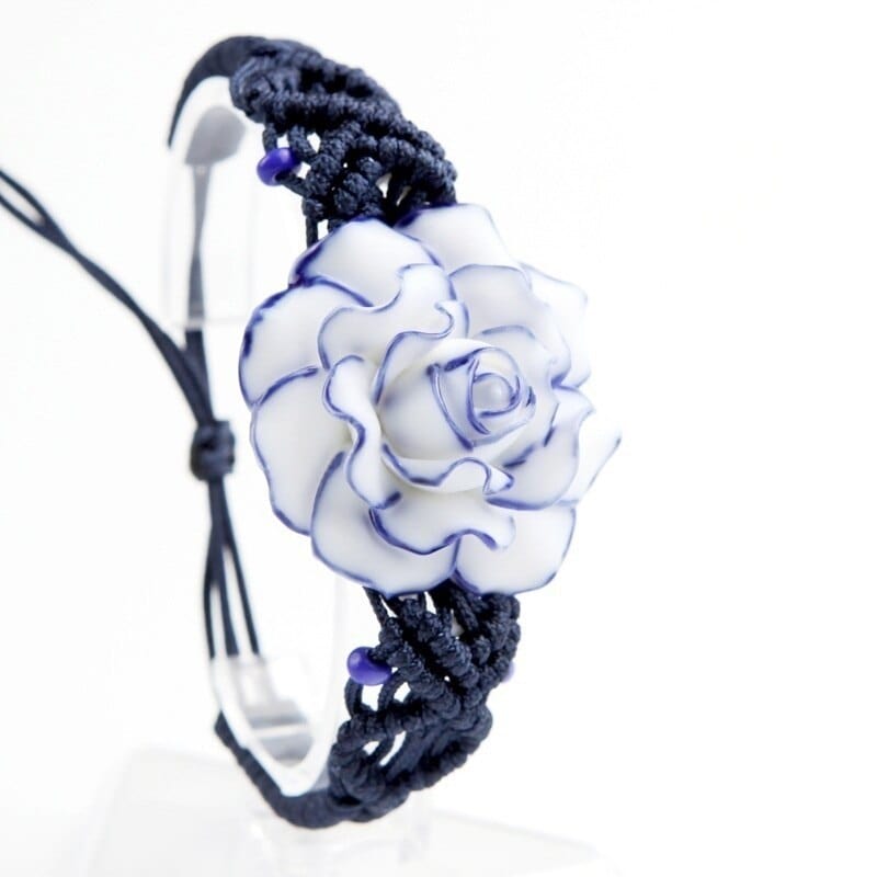 Bracelet Fleur Céramique